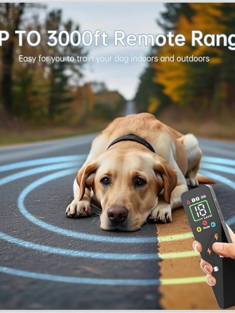 Remote Control Smart Dog Training Collar with 4 Training Modes NEW